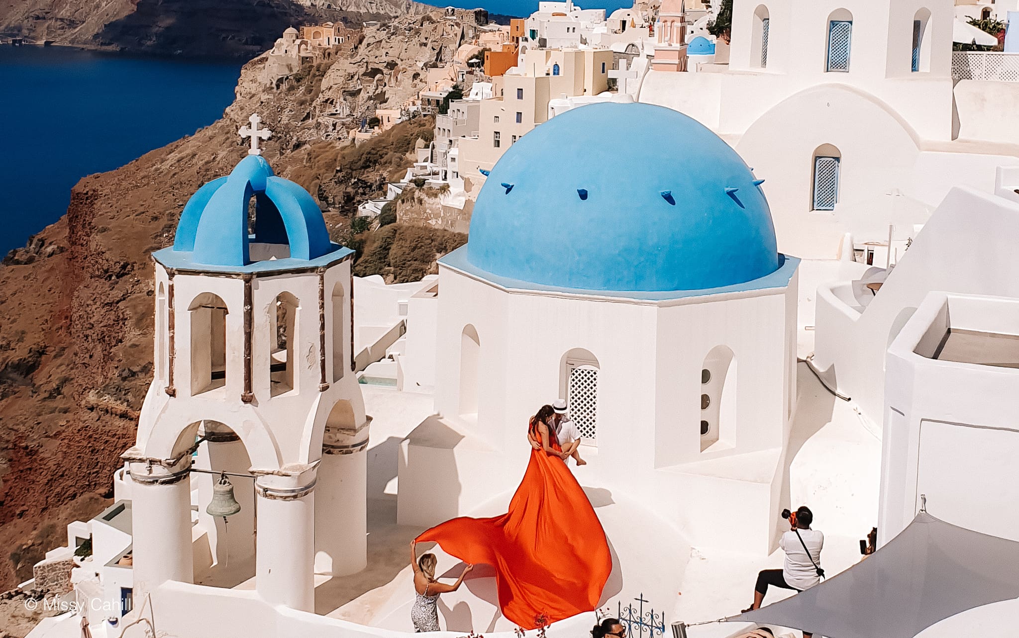 The Guide to Santorini Flying Dress Photoshoot 2023 Cost & Dress
