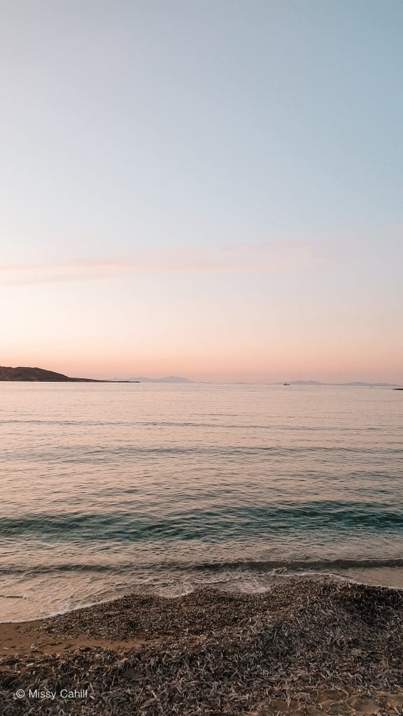 View from one of the Best Restaurants in Naoussa Paros - Barbarossa.
