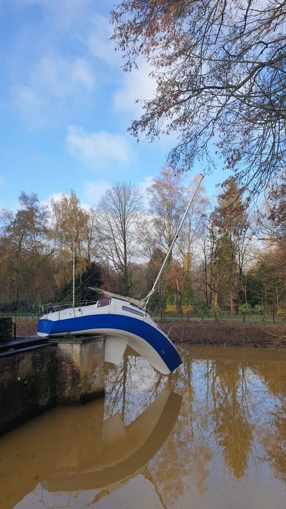 Art installation in Antwerp's Middleheim Art sculpture park.