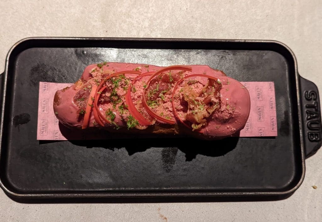 Bacon & Eclair Dessert at Maven
