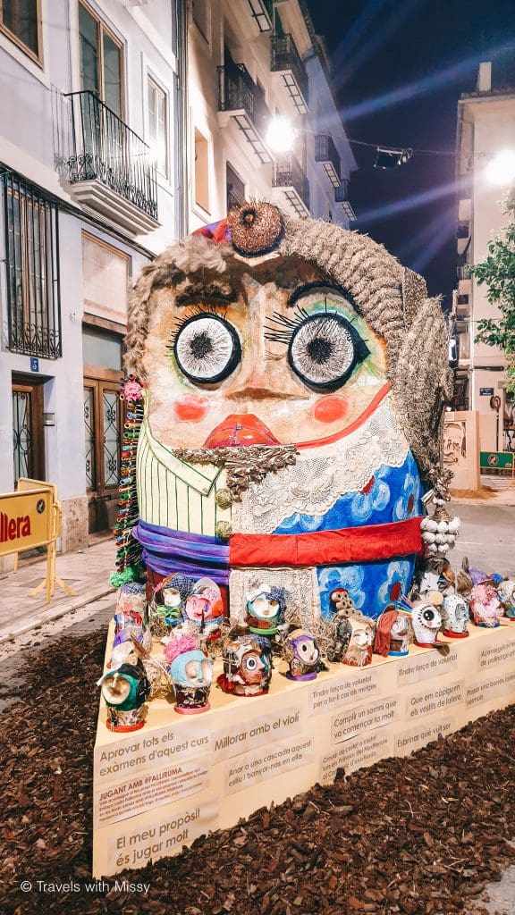 A bizarre papier mache creation of Las Fallas. 