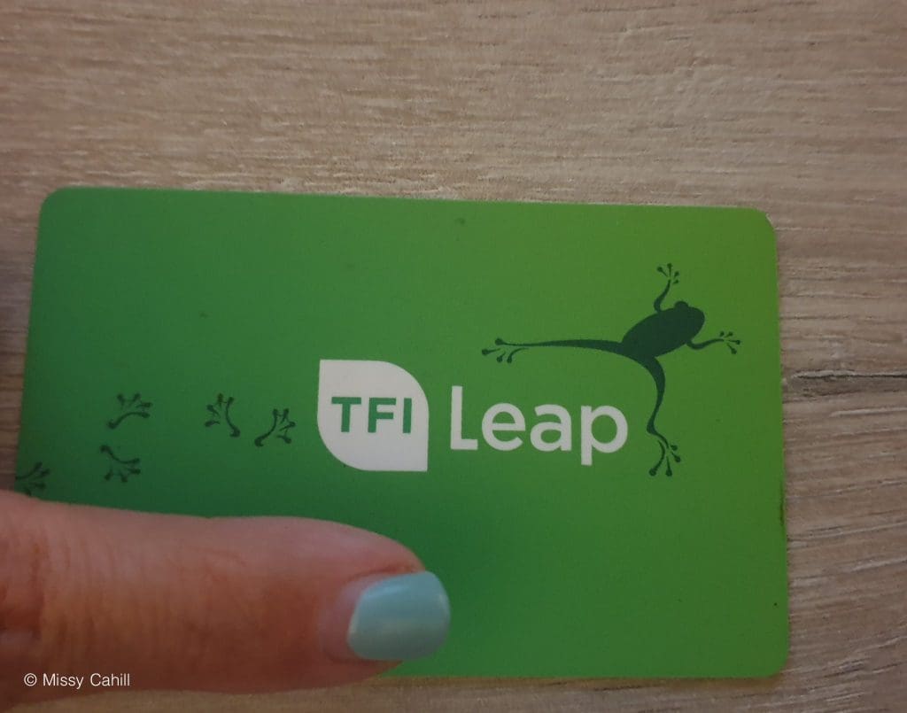 The Leap Card is used to get around Dublin and makes hopping on the buses and trams cost effective and easy.