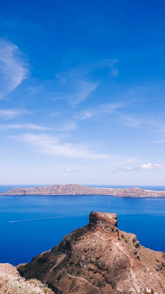 Skaros Rock in Santorini Greece