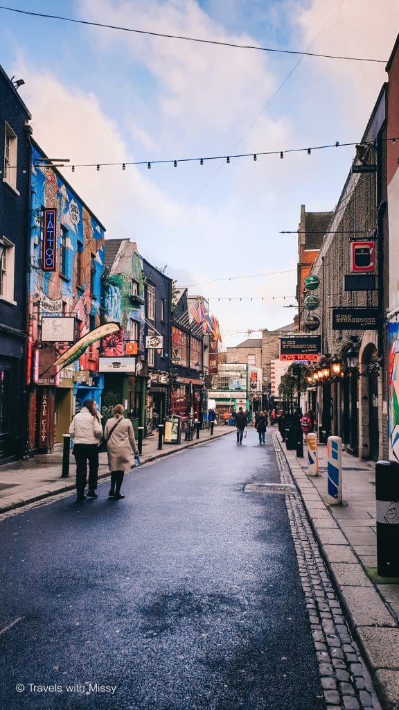 A side street in Temple Bar.