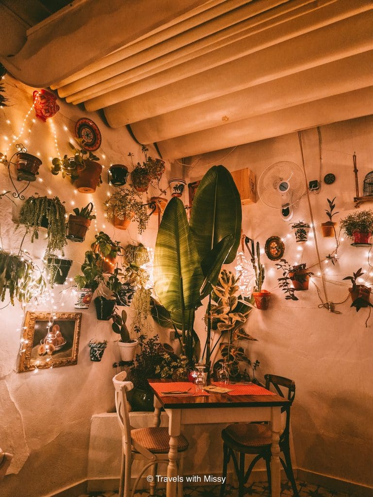 A table for two in Restaurante Trattoria Italia Nerja.