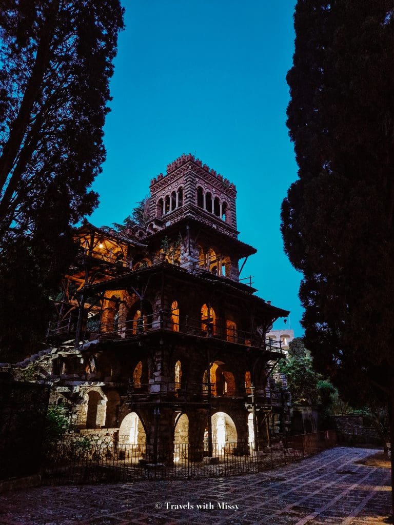 The pavillions of Villa Comunale di Taormina, also known as the 'Beehives' are towers to view the coastline and gardens from.