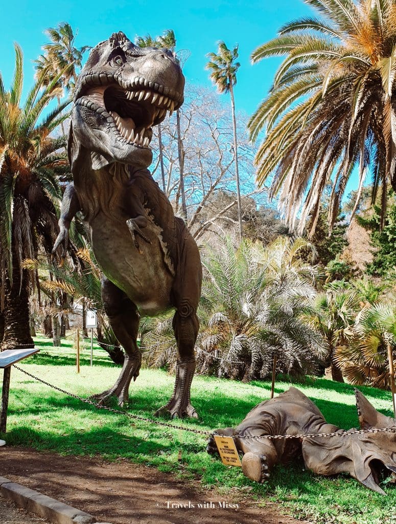 Random dinosaurs in the Botanic Gardens of Rome