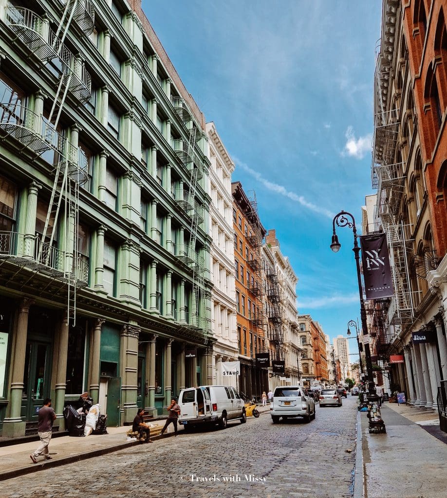 The cobblestreets of Soho make exploring New York a must when on a solo trip.