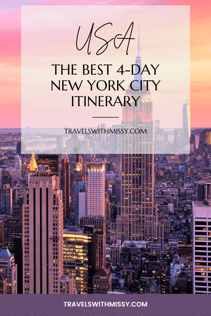 travel itinerary for new york city